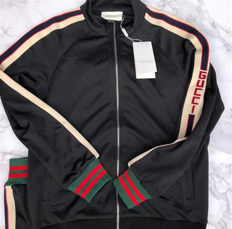 gucci tracksuit mens black|Gucci velour tracksuit men.